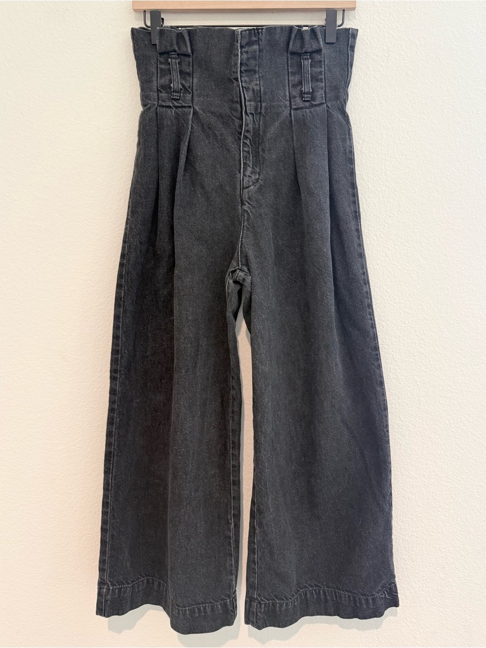 BDG Paperbag style corset waist ultra High rise Wide Leg  Denim Jean Pants